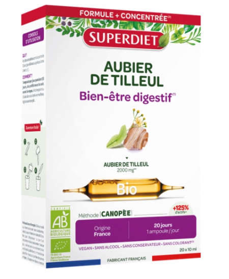 Super Diet - Aubier de Tilleul Bio - 20 ampoules