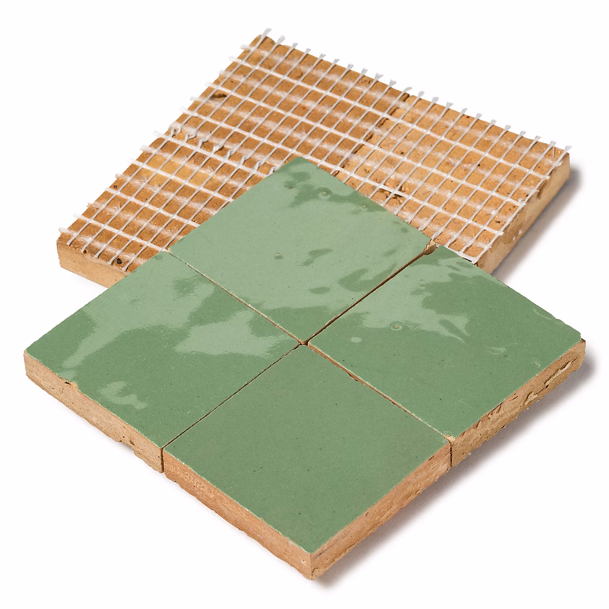 Echantillon couleur Zellige Vert Amande – RO'MA NATURE