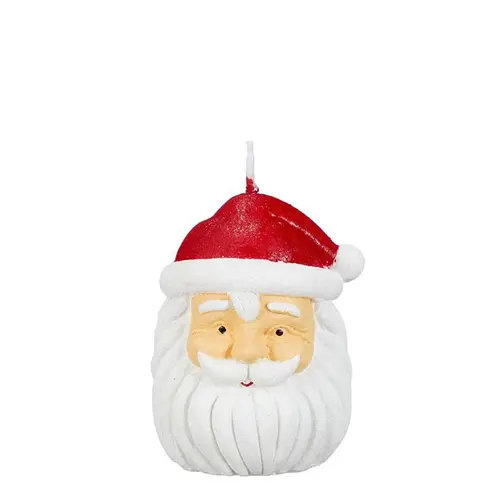 Spécial jardin:Bougie rouge forme Père Noël - Ø 6 x H 9 cm