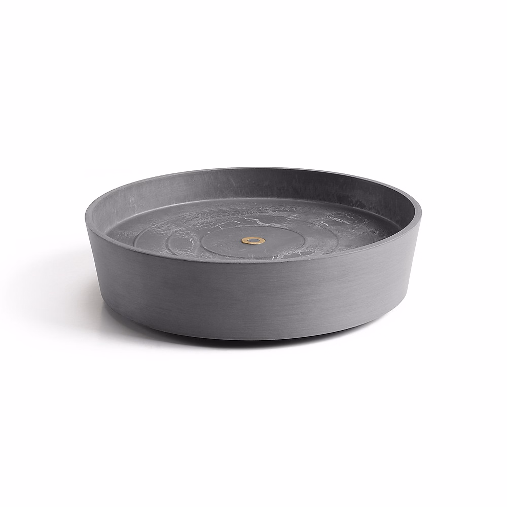 ECOPOTS Support à roulettes Wheels 40 Gris | D. 34 – 1 x H. 9 cm