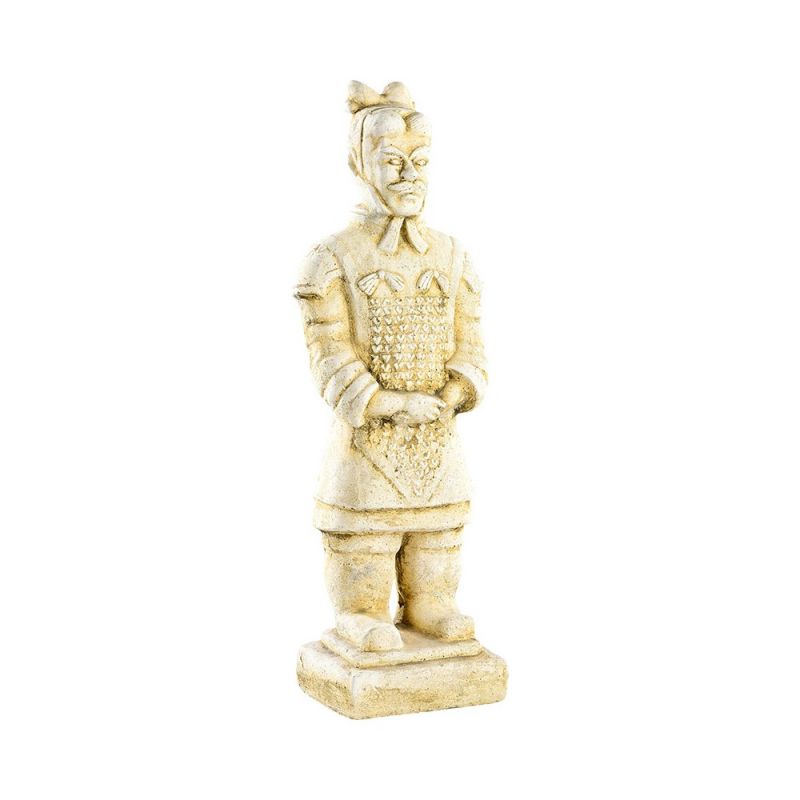 Guerrier chinois Xian debout - statue Ton Cire Vieilli