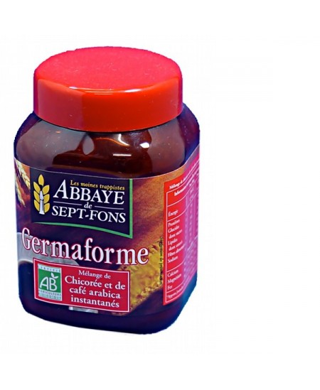 Abbaye de Sept Fons - Germaforme Chicorée bio + café arabica bio instantanés - 100 g