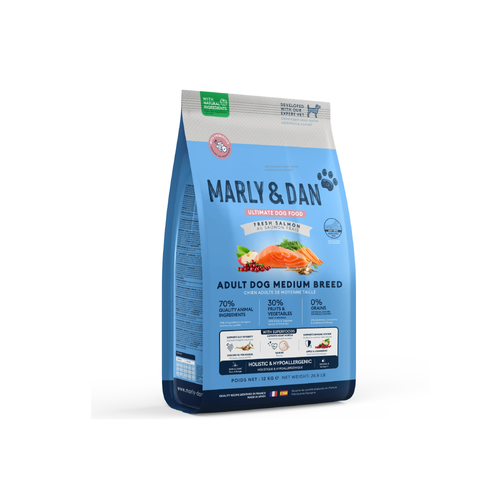 CROQUETTES CHIEN ADULTE TAILLE MOYENNE MARLY & DAN® - 4KG