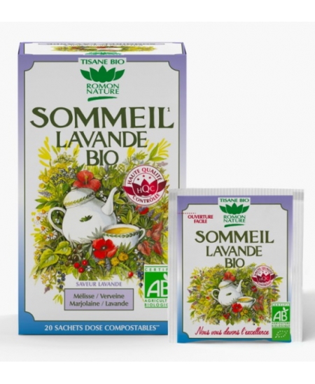 Romon Nature - Tisane Sommeil Lavande bio - 20 sachets