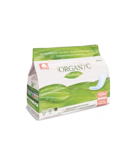 Organyc - 12 Serviettes Maternité Premiers Jours