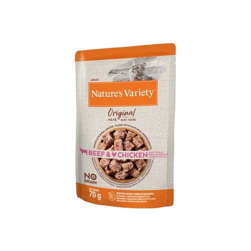 PÂTÉ CHAT NATURE'S VARIETY® ORIGINAL ADULT BOEUF & POULET - 70G