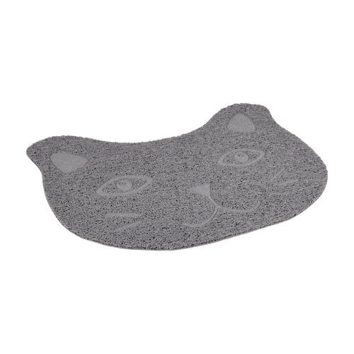 TAPIS BAC À LITIÈRE POUR CHAT FLAMINGO® 'ZELDA MATTI' - GRIS