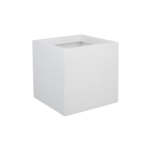 POT CARRÉ 29,5CM BLANC CÉRUSÉ EDA® GRAPHIT'UP