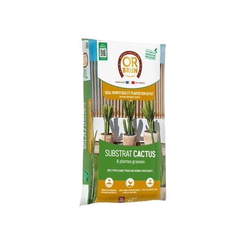 SUBSTRAT CACTUS & PLANTES GRASSES OR BRUN® - 20L