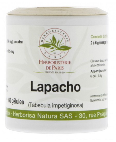 Herboristerie de Paris - Lapacho écorce 250 mg - 60 gélules