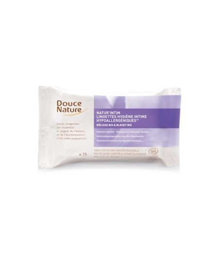 Douce Nature - 15 Lingettes hygiène intime écologiques