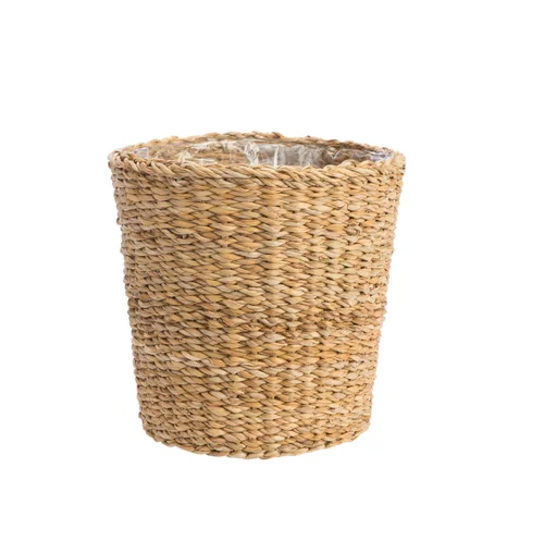 Pour transformer votre jardin：Vannerie naturelle en jacinthe d’eau – 24 x 22,5 x 18 cm