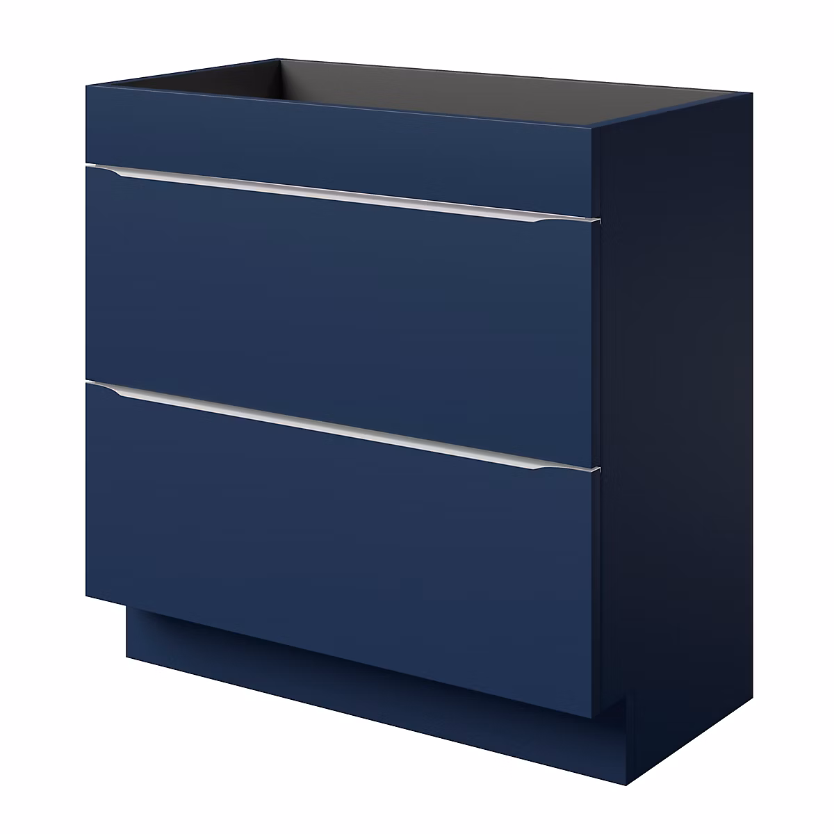 Meuble sous vasque à poser l.80 x H.82 x P.45 cm – bleu nuit mat, GoodHome Imandra