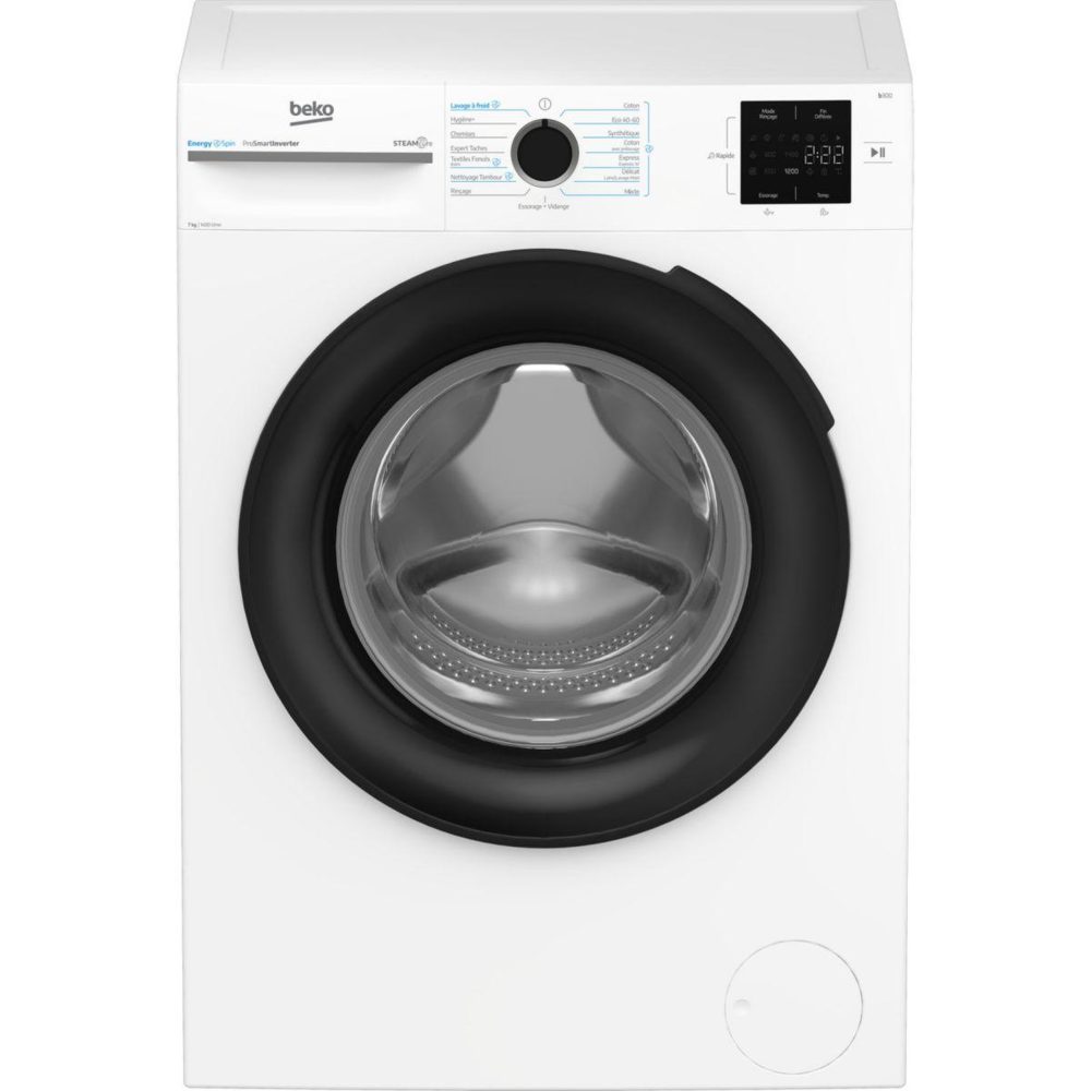 Beko Lave linge compact bm3wfu47411b - 7 kg - 1400 tr/min - classe a - moteur induction - energy spin