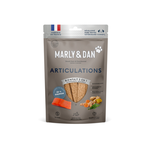 FRIANDISES POUR CHIEN BARRES À MÂCHER MARLY & DAN® - ARTICULATIONS - 80G