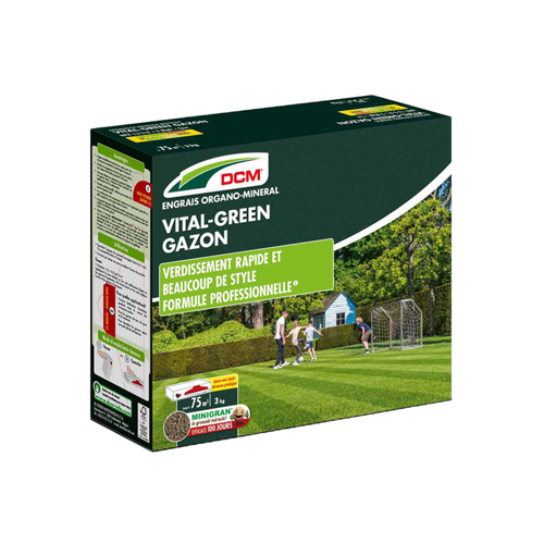 ENGRAIS GAZON VITAL GREEN DCM® - 3KG