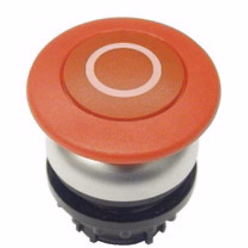 Eaton M22-DP-R-X0 Bouton-poussoir d'arrêt d'urgence rouge 22 mm – IP67/IP69, 36.5 mm