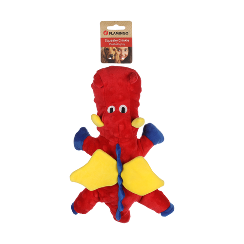 JOUET POUR CHIEN FLAMINGO® JORRE DRAGON ROUGE