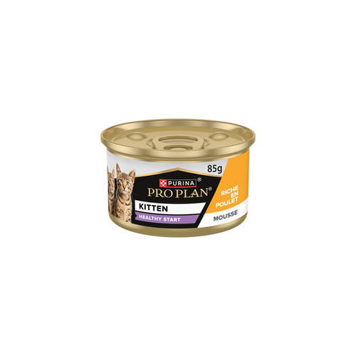PÂTÉ POUR CHATON 'KITTEN HEALTHY START' PRO PLAN® - MOUSSE POULET - 85G