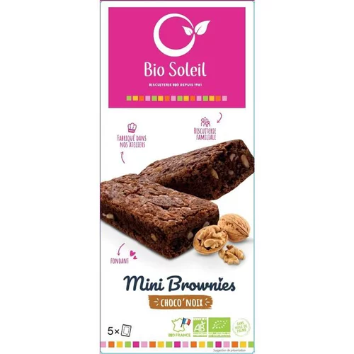 Les indispensables du jardin：Brownies aux pépites de chocolat noir et noix équitable Bio Soleil - 160 g