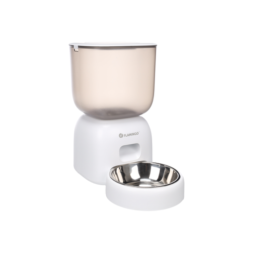 DISTRIBUTEUR AUTOMATIQUE DE NOURRITURE 'BLIDO' FLAMINGO® - BLANC - 3L