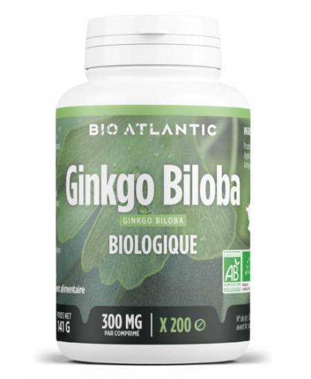 Bio Atlantic Ginkgo Biloba bio 200 Comprimés