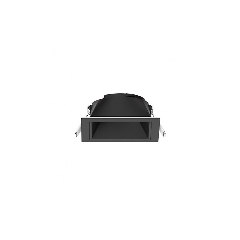 Collerette Basse Luminance IP20 82mmx82mm Noir – perçage 68 × 68mm