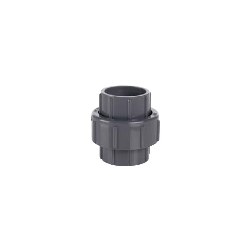 Manchon union 3 pièces PVC-U pour piscine et bassin
