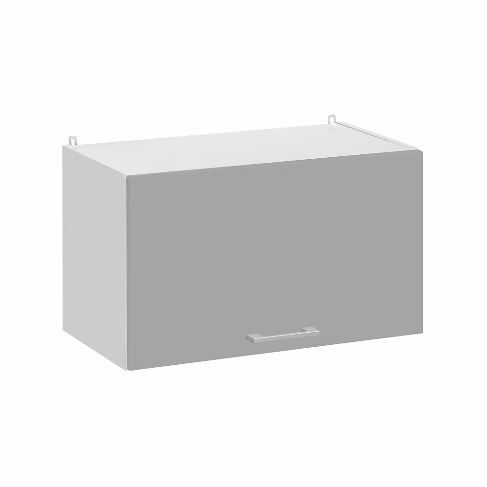 Cuisineandcie – Meuble haut de cuisine Eco Gris Brillant 1 porte relevable L 60 cm