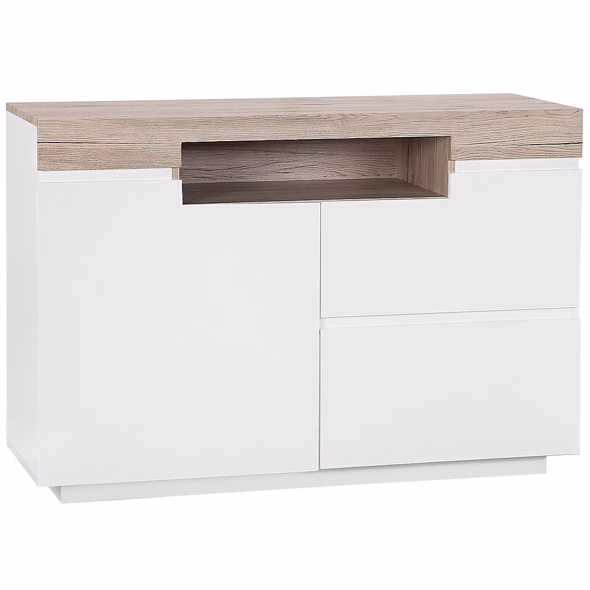 Commode avec compartiment et tiroirs au design sacandinave MARLIN – Réf. KPQJFSFAQ7927599131