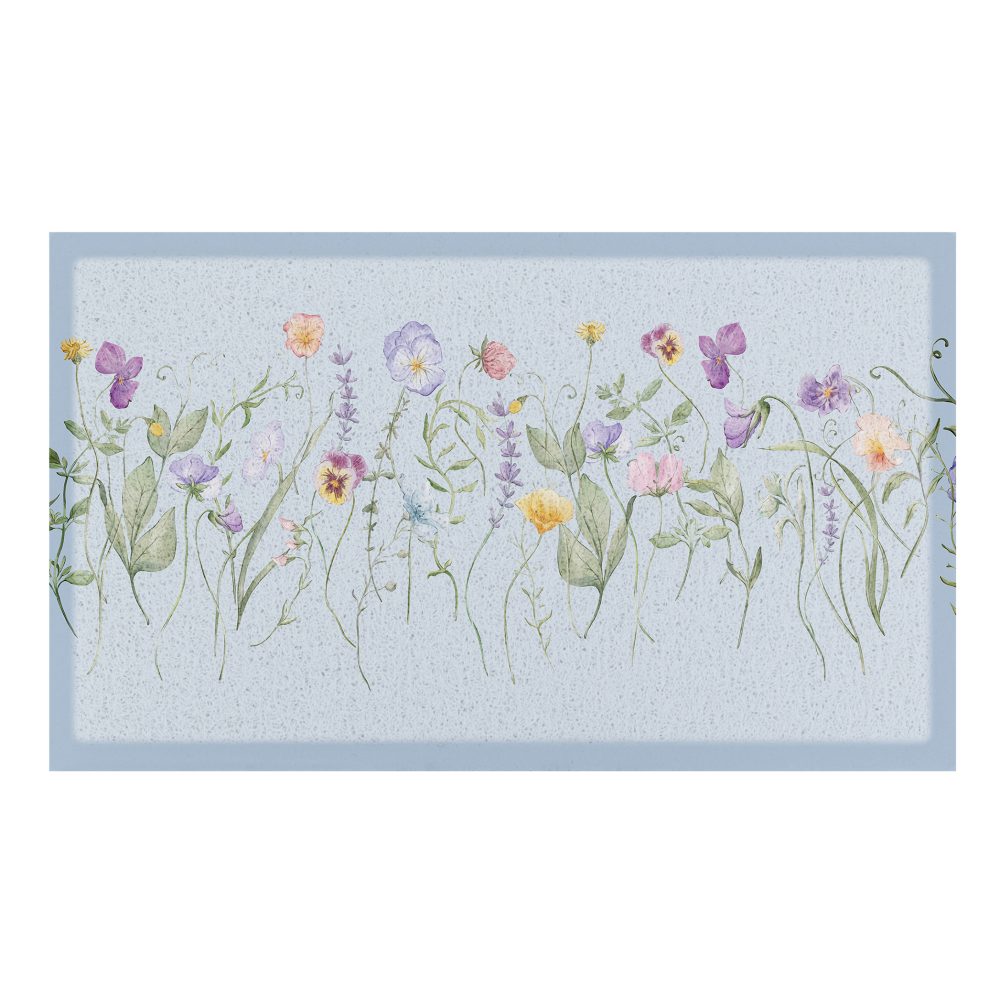 Paillasson Fleurs Sauvages Bleues (70 x 40 cm)