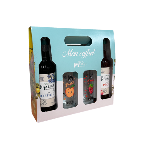 COFFRET 2 SIROPS ET 2 VERRES BIGALLET®