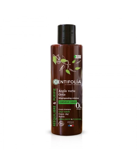Centifolia - Shampoing cheveux gras ortie et argile verte - 200 ml