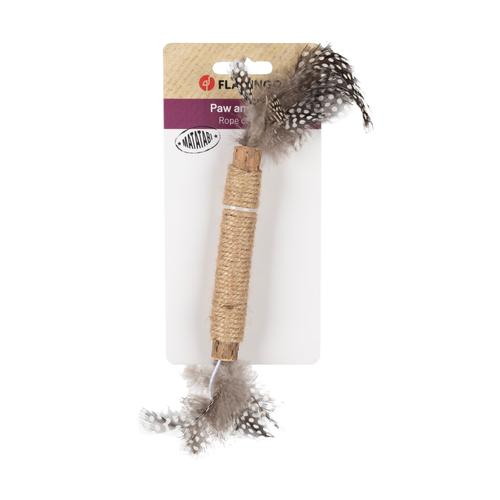 JOUET POUR CHAT FLAMINGO® YUTSA BÂTON BRUN