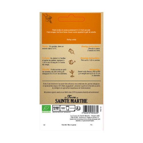 GRAINES COURGE SWEET DUMPLING BIO