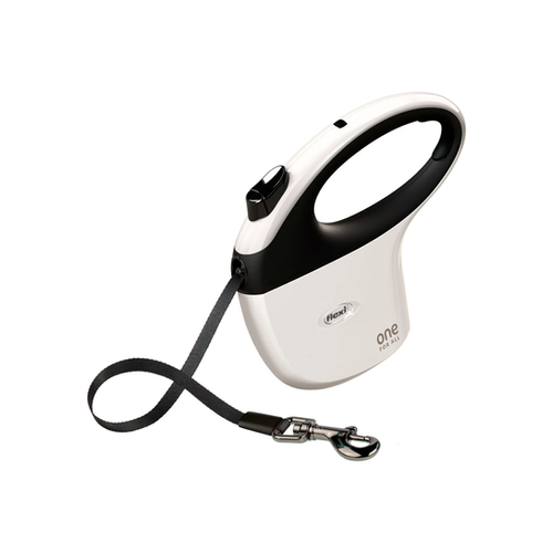 LAISSE 'FLEXI ONE' ZOLUX® - BLANC - 5M