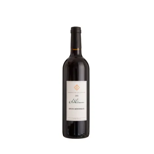 Déco pour le jardin：Vin rouge bio IGP Collines de la Moure Cuvée Adhémar Abbaye de Valmagne - 75 cl
