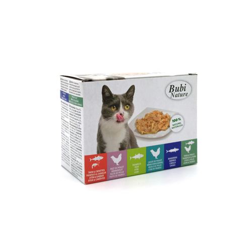 PÂTÉE POUR CHAT BUBI NATURE BUBIMEX® MULTI-PACK - 6X70G
