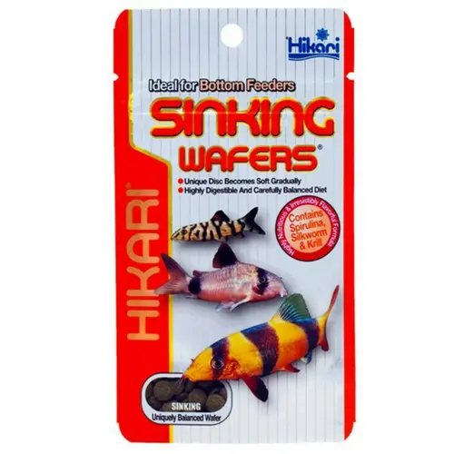 Une solution pratique pour l’extérieur:Nourriture pour poissons d'aquarium, granulés coulants, HIKARI AQUARIUM Sinking Wafers - 50g