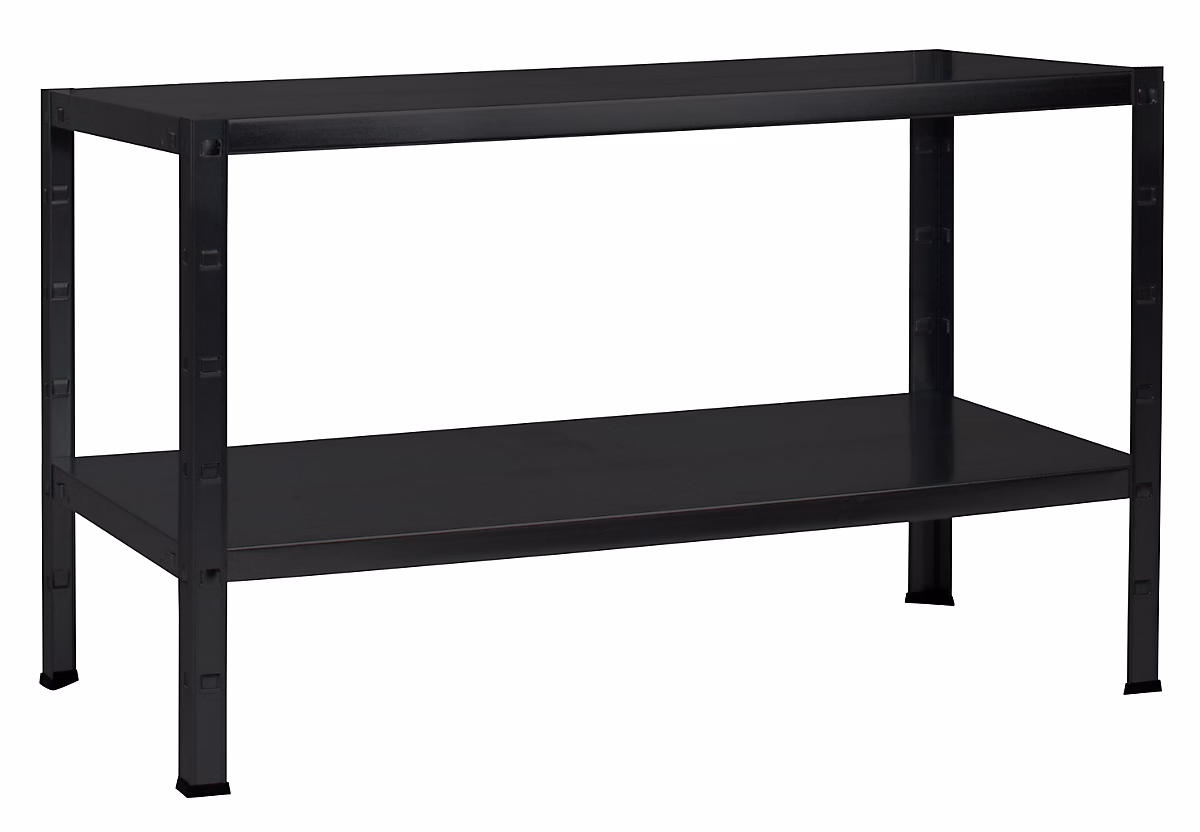 Étagère de garage en acier H.43 x L.100 x P.40 cm Schulte Regalwelt Powermax – Réf. QNESFZHRO0097643353