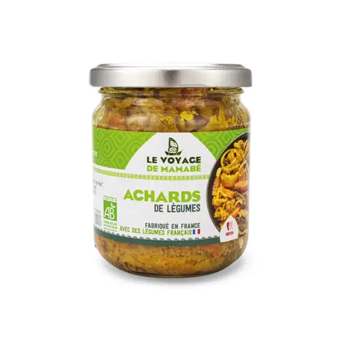 Une solution adaptée à l’extérieur：Achards de légumes bio Le Voyage de Mamabé - 170 g