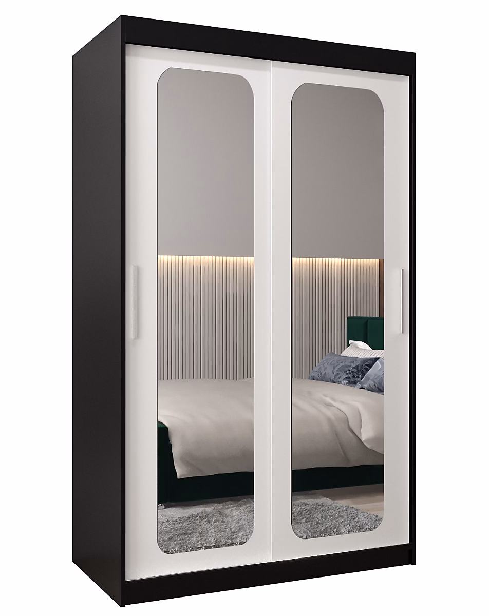 Armoire penderie – Armoire Promo T3 a portes coulissantes H. 200 x L. 120 x P. 62 2 portes