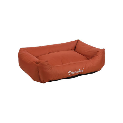PANIER POUR CHIEN DREAMBAY® FLAMINGO™️ - RECTANGLE TERRE CUITE - 80x67x22CM