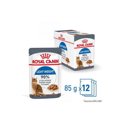 SACHET FRAÎCHEUR EN SAUCE CHAT ROYAL CANIN® LIGHT WEIGHT CARE - 12X85G