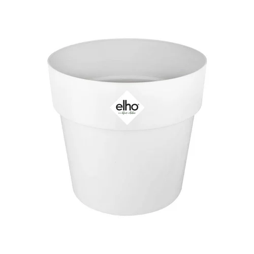 Jardin à embellir：Cache-pot en polypropylène Elho B.for original rond blanc - Ø 18 cm