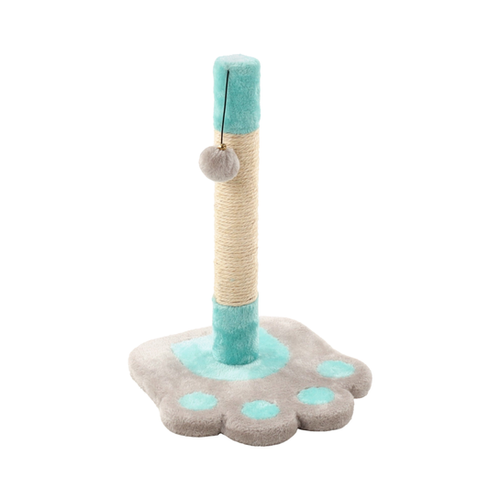 ARBRE À CHAT FLAMINGO® - CYA - TURQUOISE/GRIS - 28x28x42CM