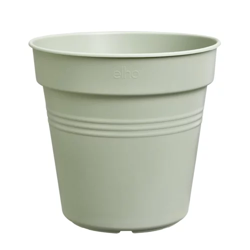 Équipement extérieur：Pot de culture en polypropylène vert pierre Elho Green basics - Ø 27 x H 24,7 cm
