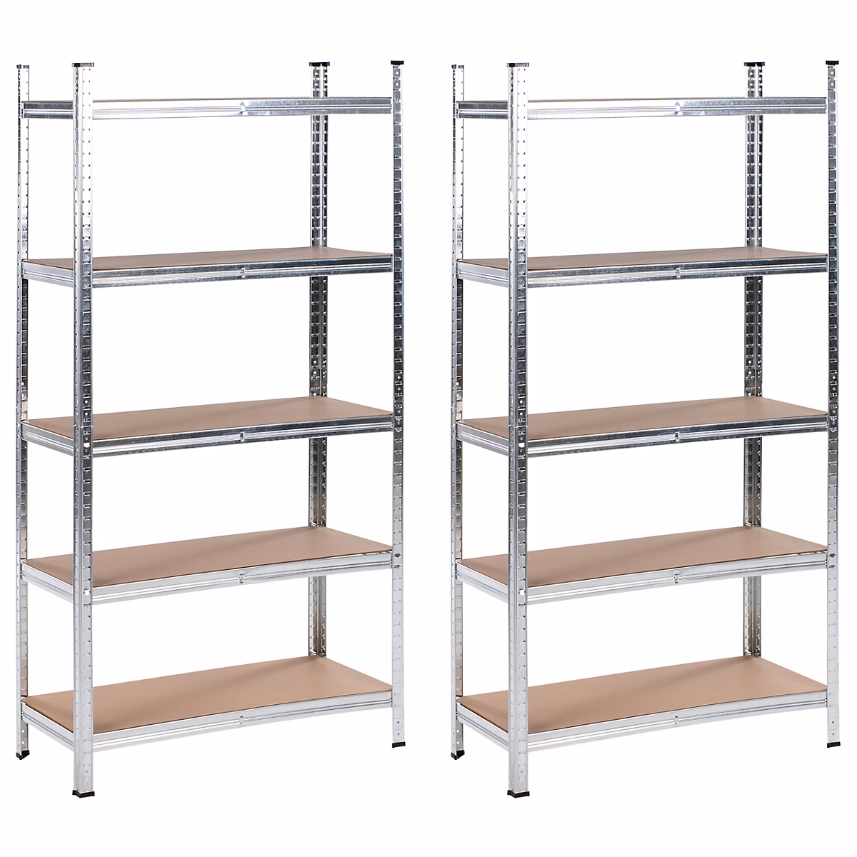Ensemble de 2 étagères de garage XITTA Métal 90 cm 40 cm Argenté – Réf. AHEURSOAW2380304956