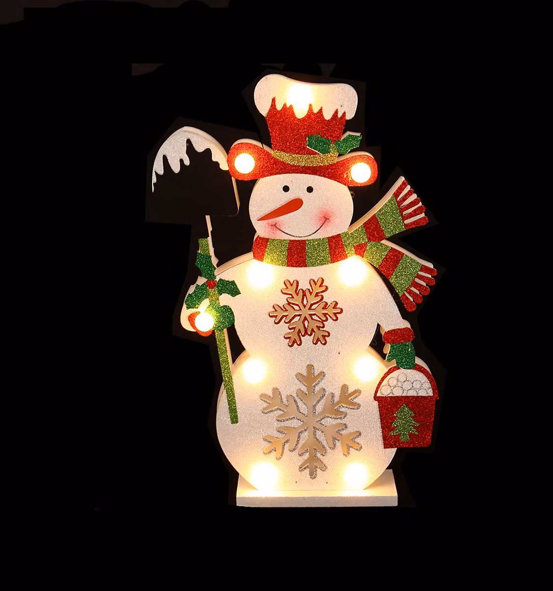 Bonhomme de neige a led en bois – Réf. LHSAUETOG5800892047
