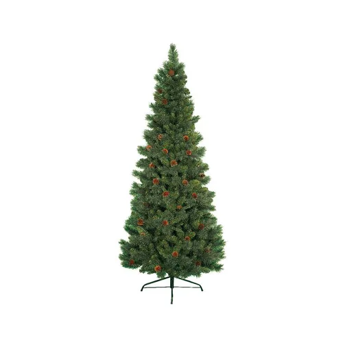 Pour vos projets：Sapin de Noël artificiel vert avec pommes de pin Norwich
